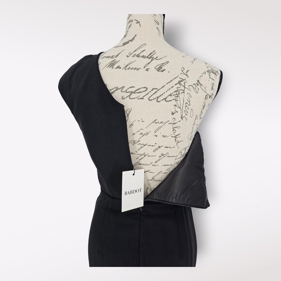 Bardot Aveline One Shoulder Cut Out Dress Black Small - Picture 6 of 11